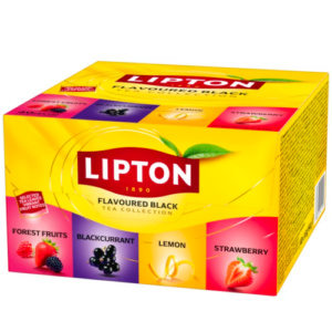 Коллекция чая Lipton Taste Collection с фруктами и ягодами, 4 вида чая по 10 пак