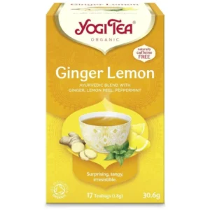 Травяной тонизирующий чай YogiTea Ginger Lemon, 17 пак