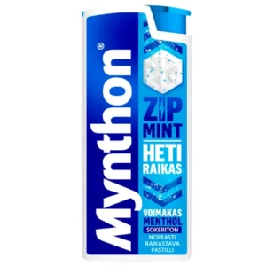 Пастилки без сахара мятные Mynthon Zip Mint Voimakas Menthol, 30 гр
