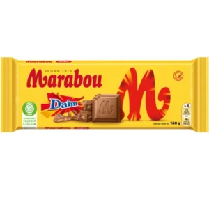 Шоколад Marabou (Марабу) Daim молочный с миндальной карамелью, 160 гр
