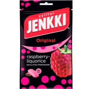 Жевательная резинка без сахара ежевика-лакрица Xylitol Jenkki Original, 100 гр