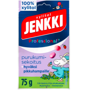 Жевательная резинка без сахара с ксилитом Jenkki Professional Purukumisekoitus, 75 гр