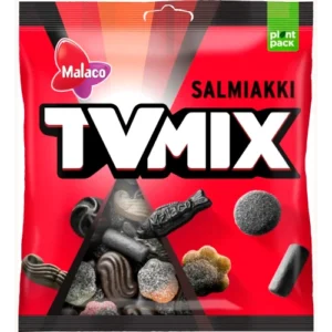 Лакричные конфеты ассорти салмиак Malaco TV Mix Salmiakki, 280 гр