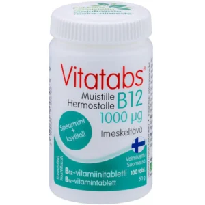Витамин Б12 с мятным вкусом Vitatabs® B12 Spearmint, 100 табл
