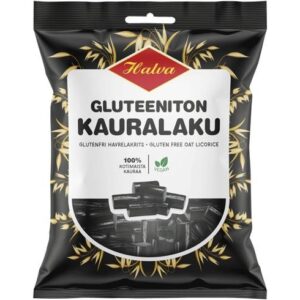 Мягкая сладкая лакрица овсяная без глютена Halva Gluteeniton Kauralaku 200 гр