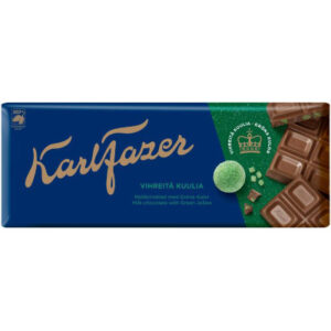 Молочный шоколад с мармеладом Karl Fazer Vihreitä Kuulia, 200гр