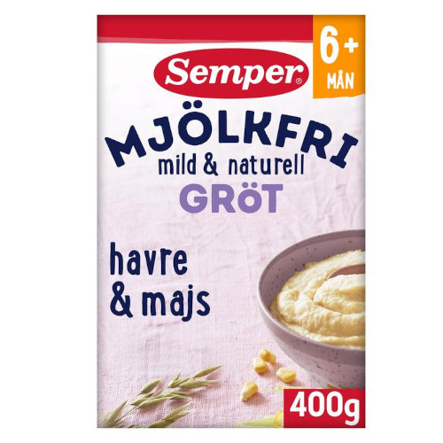 Каша Semper безмолочная овсяно-кукурузная для 6 месяцев 400г