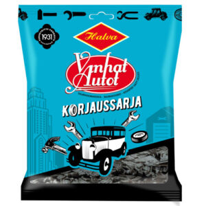 Мягкие лакричные конфеты Halva Vanhat Autot Korjaussarja 120 гр