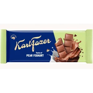 Молочный шоколад с начинкой грушевый йогурт Karl Fazer Päärynäjogurtti 100 гр