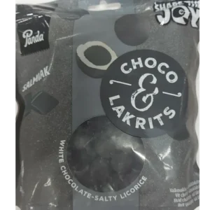 Лакрица салмиак с белым шоколадом Panda Choco Lakrits salmiakkisuklaalakritsi 300 гр
