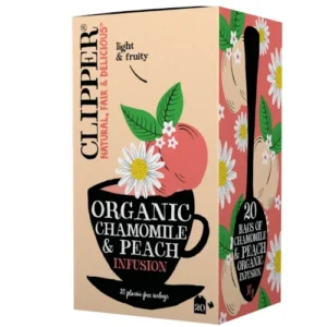 Травяной чай с ромашкой и персиком Clipper chamomile peach 20 пак