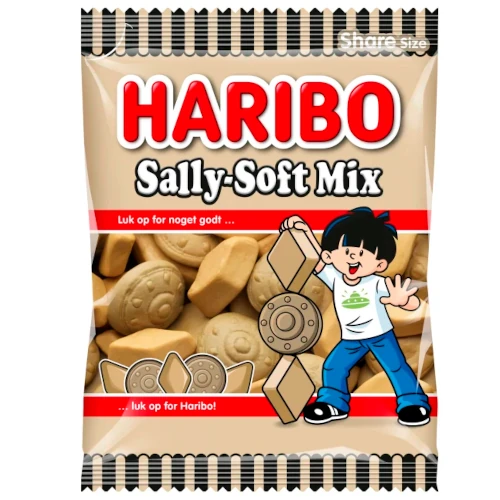 Лакричные конфеты салмиак Haribo Sally-Soft mix 100 гр