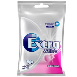 Жевательная резинка Extra White Bubblemint 29 гр баблгам-мята