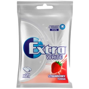 Жевательная резинка Extra White Strawberry 29 гр клубничная