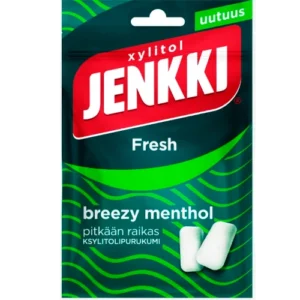 Жевательная резинка Jenkki Fresh Breezy Menthol 35 гр освежающий ментол и эвкалипт