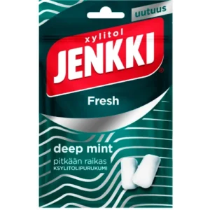 Жевательная резинка Jenkki Fresh Deep Mint 35 гр освежающая мята
