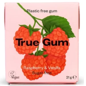 Жевательная резинка True Gum Vadelma-vanilja 21 гр малиновый вкус