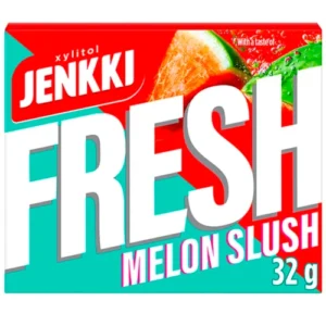Жевательная резинка без сахара Jenkki Fresh Melon Slush 32гр вкус сочного арбуза