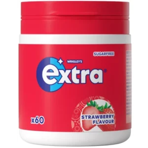 Жевательная резинка без сахара Extra Strawberry 84 гр клубничная