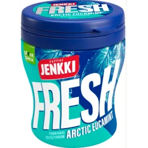 Жевательная резинка с ксилитом Jenkki Fresh Arctic Eucamint 70гр эвкалипт-ментол