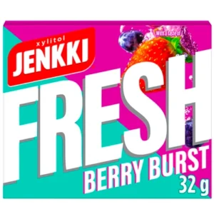 Жевательная резинка с ксилитом Jenkki Fresh Berry Burst 32гр ягодный вкус