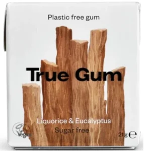 Жевательная резинка True Gum Lakritsi-eukalyptus 21 гр мята-лакрица