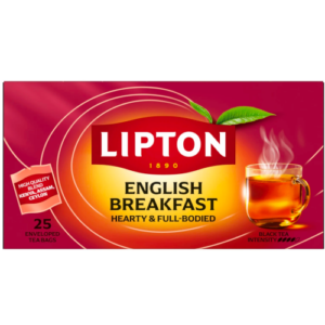 Черный чай Lipton English Breakfast 25 пакетиков