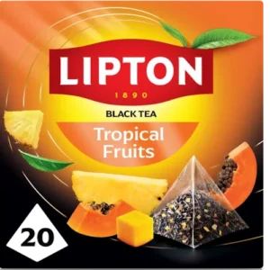 Черный чай с тропическими фруктами Lipton Tropical Fruit 20 пирамидок