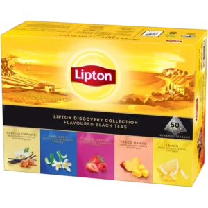 Набор черного чая с ароматами Lipton Variety Pack 50 пакетиков