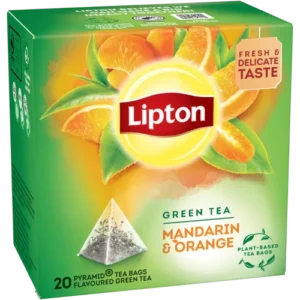 Зеленый чай с мандарином и апельсином Lipton Green Mandarin Orange 20пирамидок