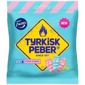 Зефирные конфеты с кислинкой Fazer Tyrkisk Peber Sour Foams 150 гр