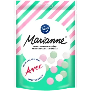 Шоколад в хрустящей мятной глазури Fazer Marianne Minttusuklaa 150 гр